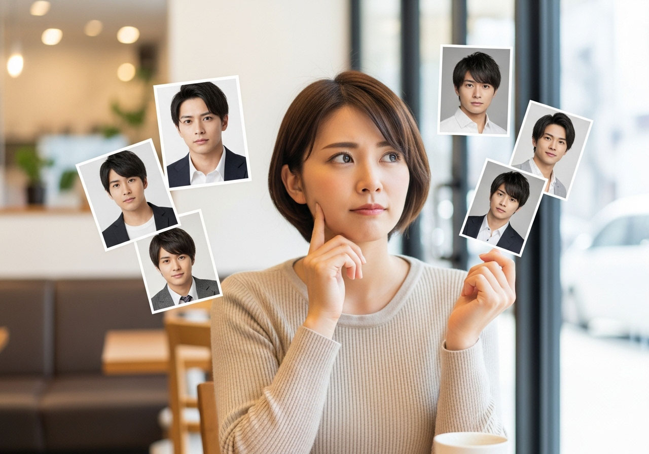理想の男性像が沢山あって一人に定まらない女性